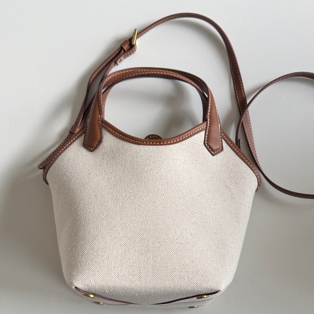ZARA Contrast Canvas Mini Bag